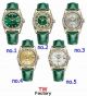 New! Swiss Replica Rolex Day-Date Arabic 36mm ETA2836 Watches in Green Alligator Strap (2)_th.JPG